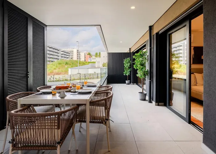 公寓 Premium W/ Garage & Balcony By Hostwise